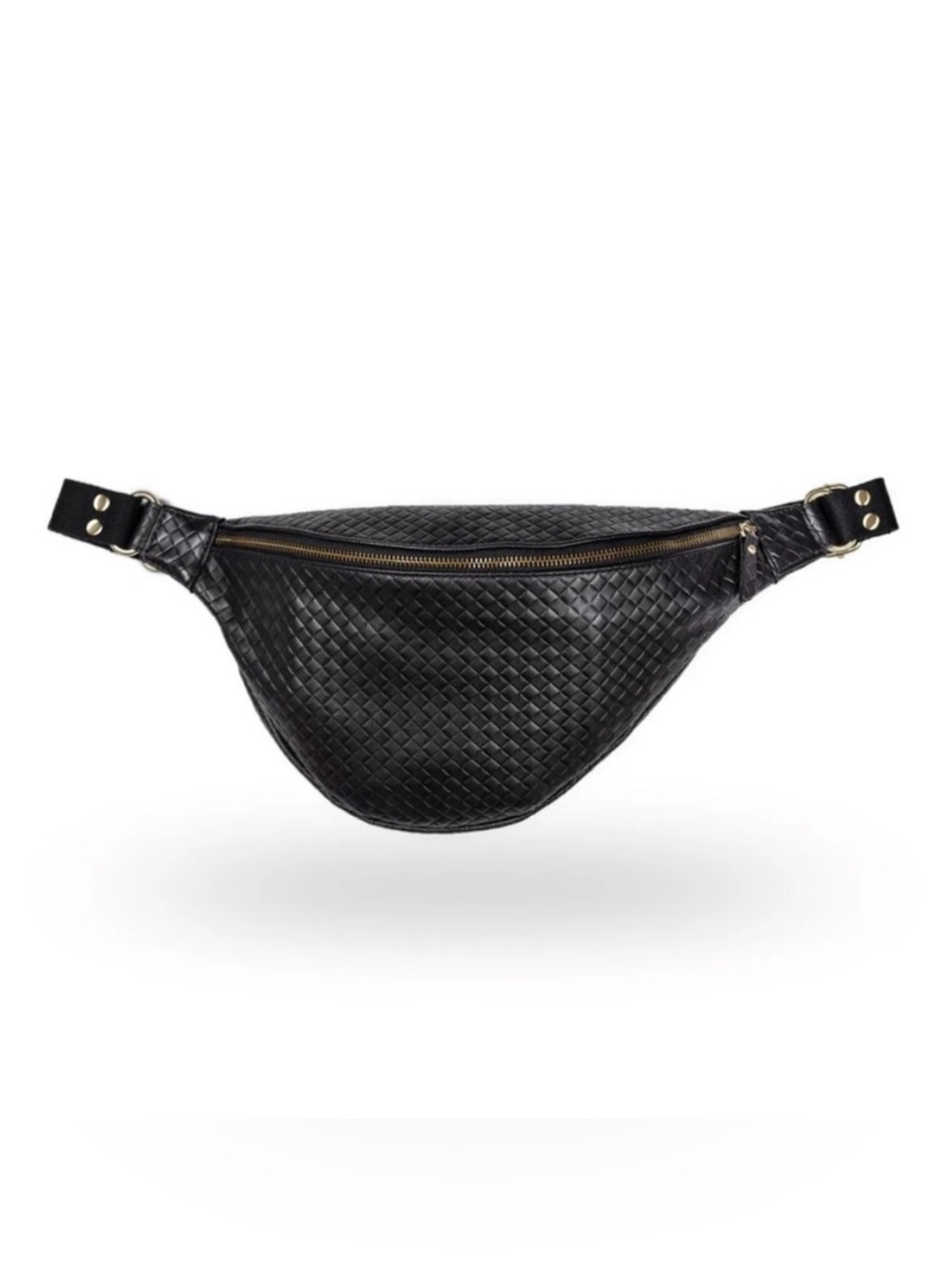 Andar The Tatum Black Woven Crossbody Bag